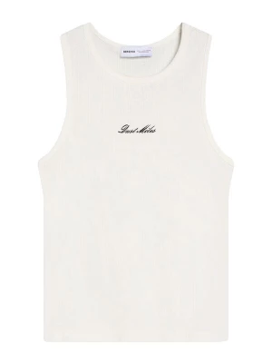 Obrázek produktu Bershka Tričko černá / offwhite