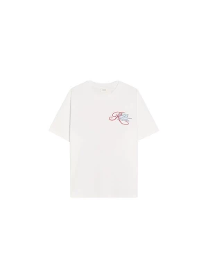Obrázek produktu Bershka Tričko světlemodrá / červená / bílá