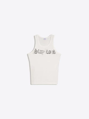 Obrázek produktu Bershka Tričko tmavě šedá / offwhite