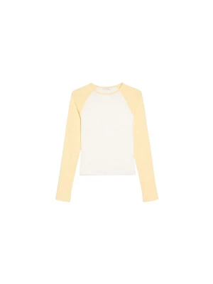 Obrázek produktu Bershka Tričko žlutá / bílá