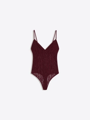 Obrázek produktu Bershka Tričkové body vínově červená