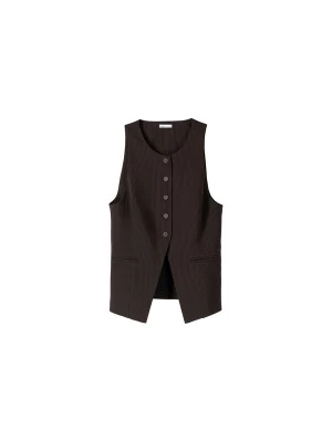 Obrázek produktu Bershka Vesta k obleku tmavě hnědá / tmavě šedá