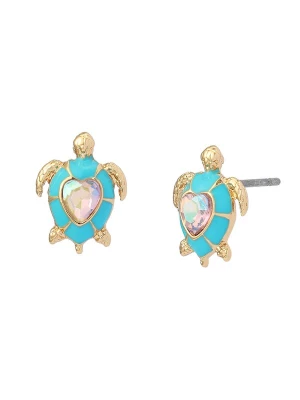 Obrázek produktu Betsey Johnson Náušnice 'Cowabunga-Schildkröten' tyrkysová / zlatá