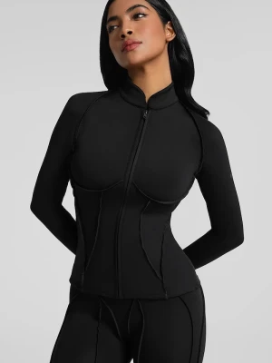 Obrázek produktu BetterMe rozepínací mikina dámská Contour Zip-Up černá