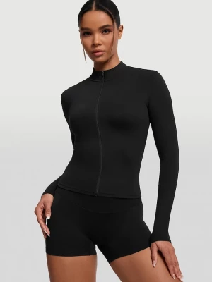 Obrázek produktu BetterMe sportovní mikina dámská Sleek Zip-Up černá