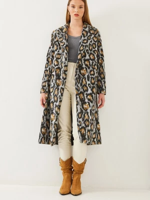 Obrázek produktu Bianco Lucci Přechodný kabát 'Coat' mokka / šedá / černá