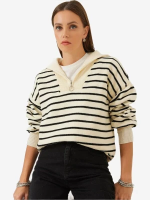 Obrázek produktu Bianco Lucci Svetr 'Pullover' béžová / černá