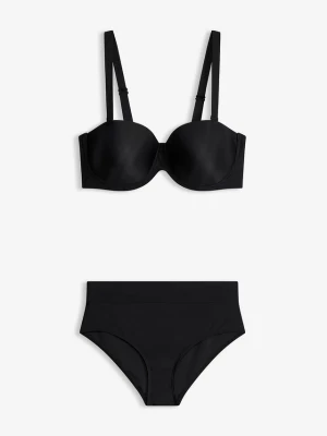 Obrázek produktu Bikini balkonetka z szybkoschnącego materiału (2 części) BonPrix czarny