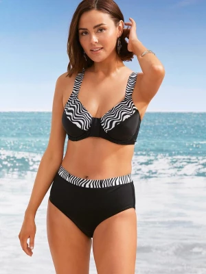 Obrázek produktu Bikini minimizer z wyściełanymi ramiączkami (2 części) BonPrix czarny