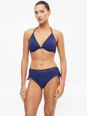 Obrázek produktu Bikiny – puntíkovaná podprsenka s dírkovanou výšivkou s.Oliver modrá