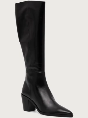 Obrázek produktu Billi Bi kozačky nad kolena dámské kožené Black calf 80