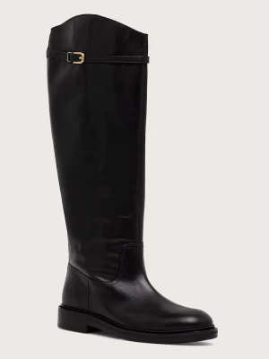 Obrázek produktu Billi Bi kozačky nad kolena dámské kožené Black calf 80