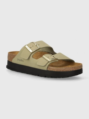 Obrázek produktu Birkenstock Nubukové pantofle Arizona Platform Flex x Papillio zelená