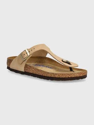 Obrázek produktu Birkenstock Nubukové žabky Birkenstock Gizeh SFB béžová