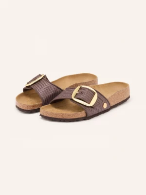 Obrázek produktu Birkenstock Pantofle Madrid Big Buckle Raffia tmavě hnědá