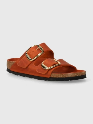 Obrázek produktu Birkenstock pantofle na plochém podpatku dámské kožené oranžová