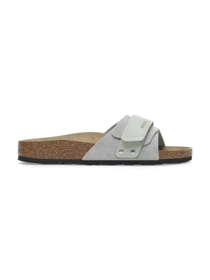 Obrázek produktu Birkenstock pantofle na plochém podpatku dámské semišové Oita modrá