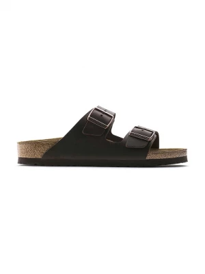 Obrázek produktu Birkenstock pantofle na plochém podpatku kožené Arizona hnědá