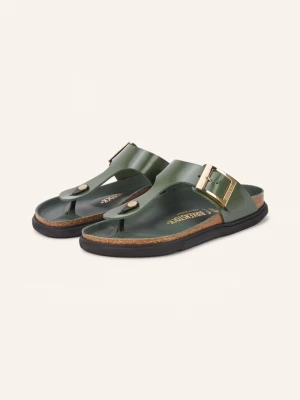 Obrázek produktu Birkenstock Žabky Na Podpatku Gizeh Droplet Buckle tmavě zelená / zlatá