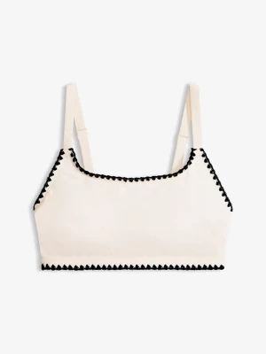 Obrázek produktu Biustonosz bikini bustier z haftem BonPrix biały