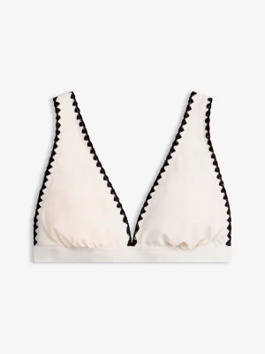 Obrázek produktu Biustonosz bikini z haftem BonPrix biały