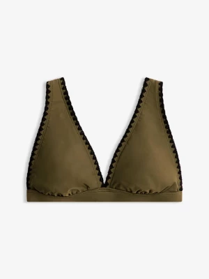 Obrázek produktu Biustonosz bikini z haftem BonPrix zielony