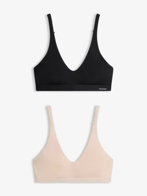 Obrázek produktu Biustonosz braletka Feel Comfort, z miękkiego modalu (2 szt.) BonPrix czarny