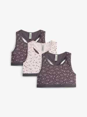 Obrázek produktu Biustonosz bustier z miękką bawełną organiczną (3 szt.) BonPrix szary