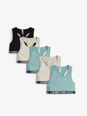 Obrázek produktu Biustonosz bustier z miękką bawełną organiczną (5 szt.) BonPrix biały