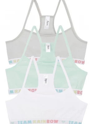 Obrázek produktu Biustonosz bustier z miękkiej bawełny (3 szt.) BonPrix szary
