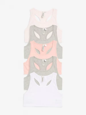 Obrázek produktu Biustonosz bustier z miękkiej bawełny (5 szt.) BonPrix różowy