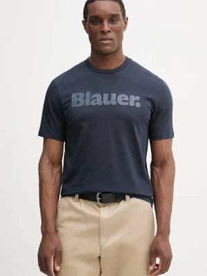 Obrázek produktu Blauer Bavlněné tričko Blauer BOURN námořnická modř