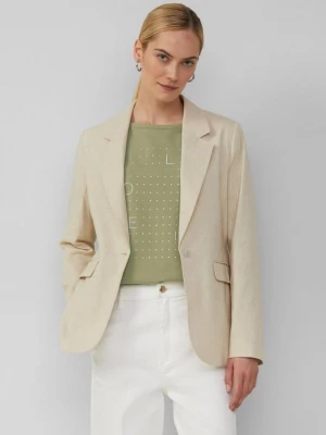 Obrázek produktu Blejzr se štíhlým střihem Slim Fit, ze směsi se lnem s.Oliver béžová