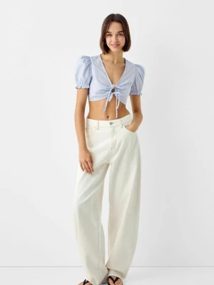 Obrázek produktu Blůza Bershka melírovaná tmavě modrá