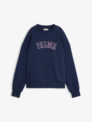 Obrázek produktu Bluza oversize z mieszanki bawełny BonPrix niebieski