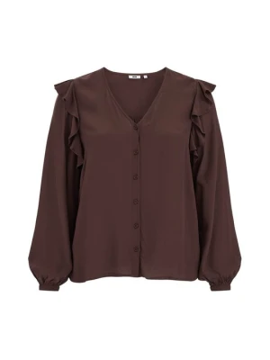 Obrázek produktu Blůza WE Fashion tmavě hnědá