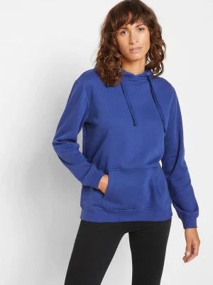 Obrázek produktu Bluza z kapturem, z miękkiego materiału frotte BonPrix niebieski