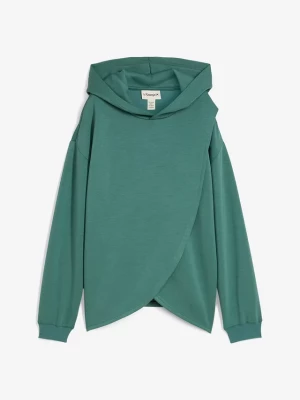 Obrázek produktu Bluza z kapturem z miękkiej mieszanki wiskozy BonPrix zielony