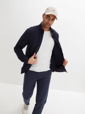 Obrázek produktu Bluza ze stójką i detalami z imitacji skóry BonPrix niebieski