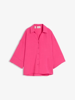 Obrázek produktu Bluzka oversize z mieszanki wiskozy BonPrix różowy