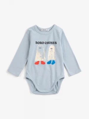 Obrázek produktu Bobo Choses body dětské bavlněné s elastanem Booty Ghosts modrá