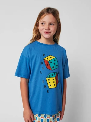 Obrázek produktu Bobo Choses Dětské bavlněné tričko Bobo Choses Roll The Dice modrá