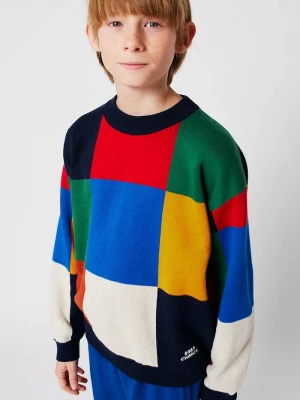 Obrázek produktu Bobo Choses Dětský bavlněný svetr Multicolor Tiles