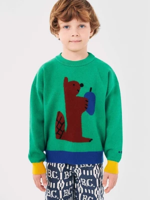 Obrázek produktu Bobo Choses Dětský svetr Bobo Choses Hungry Squirrel zelená
