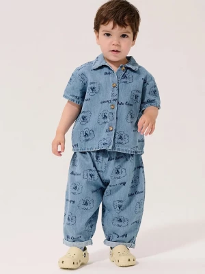Obrázek produktu Bobo Choses Džínová kojenecká košile Bobo Choses Pickles The Dog modrá