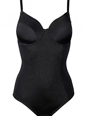 Obrázek produktu Body na fiszbinach o średnim stopniu modelowania sylwetki BonPrix czarny