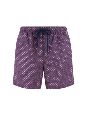 Obrázek produktu Boggi Milano Plavecké šortky tmavě fialová / červená / offwhite