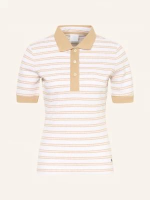 Obrázek produktu Bogner Pletené Polo Tričko velbloudí / bílá