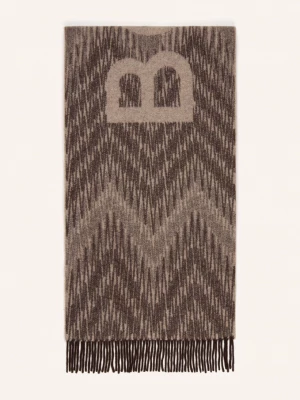 Obrázek produktu Bogner Šála Scarf-1 černošedá / světle hnědá / tmavě hnědá