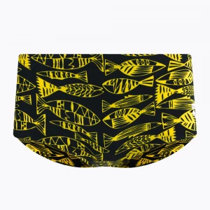 Obrázek produktu Bokserki kąpielowe męskie arena Fisk Low Waist Short černo-žlutá 2A358 / 53